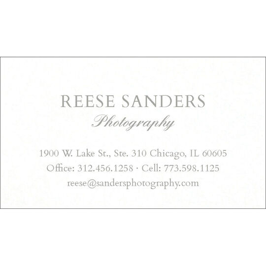 Sanders Letterpress Business Cards